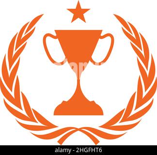 Trophy icon logo design vector illustration template Stock Vector Image ...