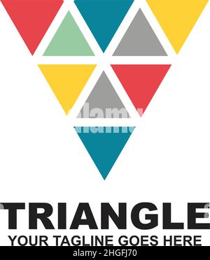 Triangle logo design inspiration vector template Stock Vector