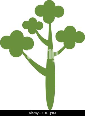 Tree icon logo design inspiration vector template Stock Vector