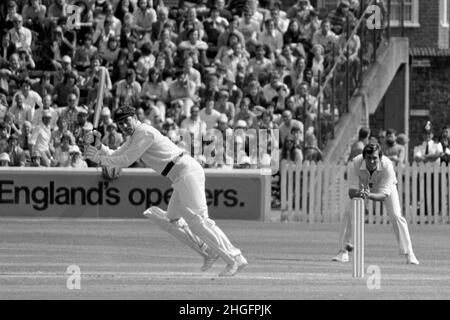 Greg Chappell (Australia) batting, England vs Australia, 5th Test Match, The Oval, London, England 25 - 30th August 1977 Stock Photo