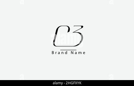 CB BC C B abstract vector logo monogram template Stock Vector