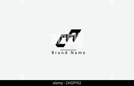 CA AC C A abstract vector logo monogram template Stock Vector