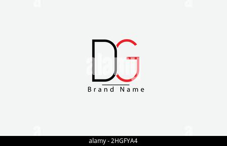 DG GD D G abstract vector logo monogram template Stock Vector