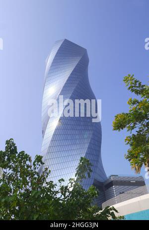 The fifty storey United Tower, Bahrain Bay, Kingdom of Bahrain Stock Photo