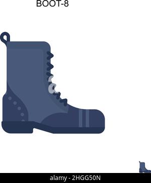 Boot-8 Simple vector icon.Perfect color modern pictogram on editable stroke. Boot-8 icons for your business project Stock Vector