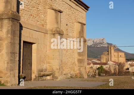 Churchs in Briones, La Rioja, Spain Stock Photo