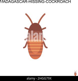 Madagascar Hissing Cockroach icon vector. Madagascar Hissing Cockroach ...