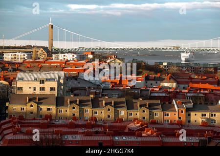 Haga old town district in Gothenburg city center, Goteborg, Sweden Stock Photo