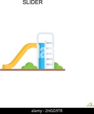 Slider Simple vector icon.Perfect color modern pictogram on editable stroke. Slider icons for your business project Stock Vector