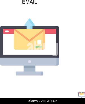 Email Simple vector icon.Perfect color modern pictogram on editable stroke. Email icons for your business project Stock Vector