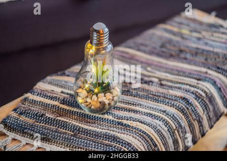 Decor in Glamping in a house in the mountains Stock Photo