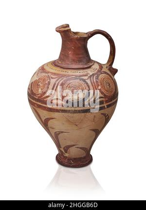 Mycenaean pottery Jug with cutaway neck, 1350 -1300 BC, Kalkani tomb ...