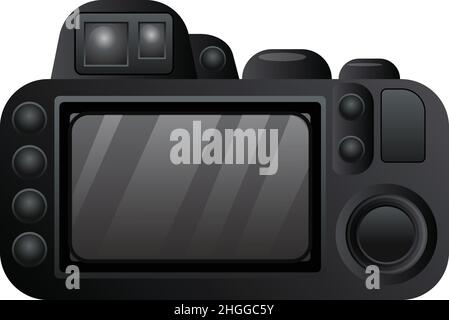 Dslr camera icon cartoon vector. Photo studio. Digital stage Stock Vector