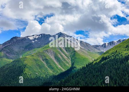 The magnificent natural scenery of Tianshan Mountains,Xinjiang,China. Stock Photo