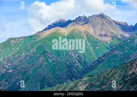 The magnificent natural scenery of Tianshan Mountains,Xinjiang,China. Stock Photo