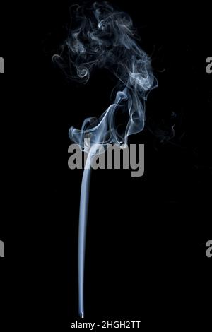Studio shot of some smoke on a black background Stock Photo - Alamy