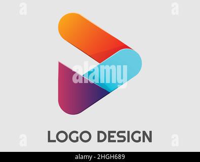 Abstract logo. Minimalistic design. Beautiful and simple element. Stock Vector