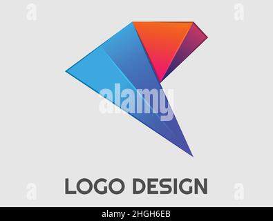 Abstract logo. Minimalistic design. Beautiful and simple element. Stock Vector