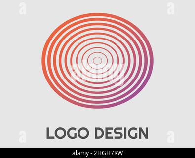 Abstract logo. Minimalistic design. Beautiful and simple element. Stock Vector