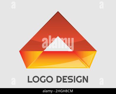 Abstract logo. Minimalistic design. Beautiful and simple element. Stock Vector