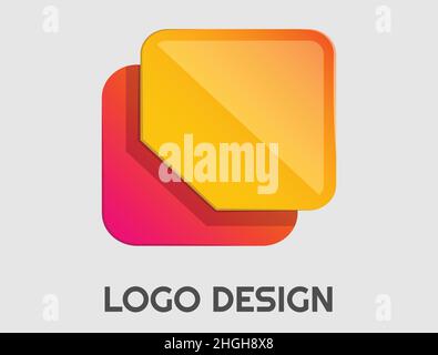 Abstract logo. Minimalistic design. Beautiful and simple element. Stock Vector