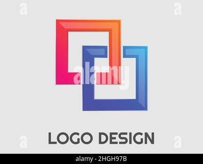 Abstract logo. Minimalistic design. Beautiful and simple element. Stock Vector