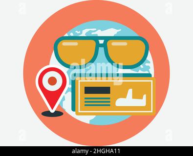 Vector set of flat web icons with long shadow on following themes - SEO and development,  creative process, business and finance, office and business, Stock Vector