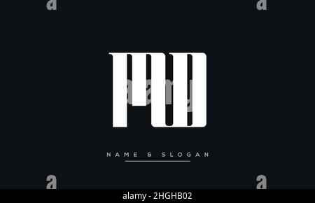 Modern abstract letter MD, DM logo design. Minimal MD, DM initial based icon vector Stock Vector