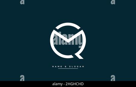 MQ M Q initial based modern minimal creative logo vector template image ...