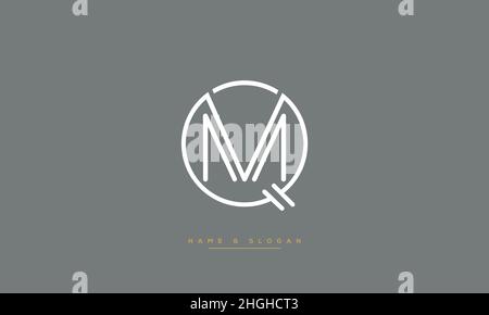 MQ M Q initial based modern minimal creative logo vector template image ...