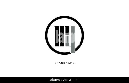 Modern abstract letter MY, YM logo design. Minimal MY, YM initial based icon vector Stock Vector