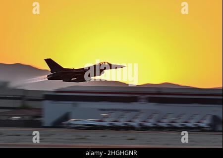 Splinter camo aggressor, 64 AGRS jet heads out for Red Flag…
