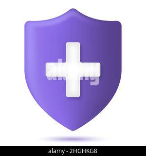 Medical health protection shield Stock Vector