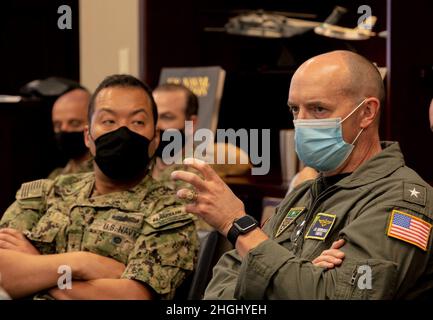 Rear Adm. Joseph Hornbuckle (right), Commander, Fleet Readiness Centers ...