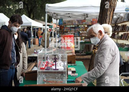 Italy Tuscany region Arezzo May 2 2021 Antiques Fair of