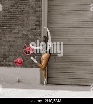 Dancing in the City Stock Photo