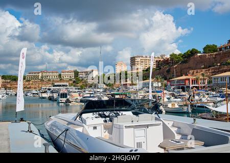 marina Port Adriano in El Toro, Mallorca Stock Photo