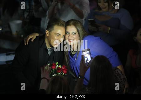 Cristian Castro, Mexican singer at the palenque Expogan 2017 in Hermosillo, Mexico... © (photo by Luis Gutierrez/Norte Photo)  Cristian Castro, cantante Mexicano en el palenque Expogan 2017 en Hermosillo, Mexico... © (photo by Luis Gutierrez/Norte Photo) Stock Photo