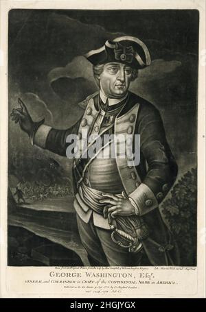 Unknown English - George Washington, Esqr. General and Commander in Chief of the Continental Army in America Stock Photo