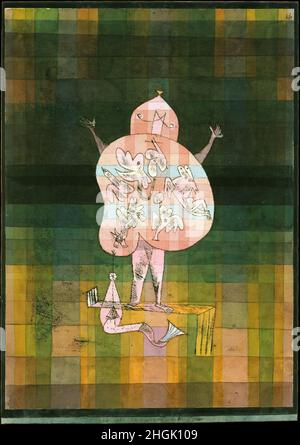 Ventriloquist and Crier in the Moor - 1923 - acquerello e inchiostro su carta montato su cartone 41,9 x 29,5 cm - Klee Paul Stock Photo