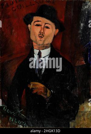 Paul Guillaume, novo pilota - 1915 - oil on canvas 75 x 105 cm - Modigliani Amedeo Stock Photo