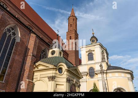 Cathedral of St. John the Baptist at Cathedral Island (Ostrow Tumski) - Wroclaw, Poland Stock Photo