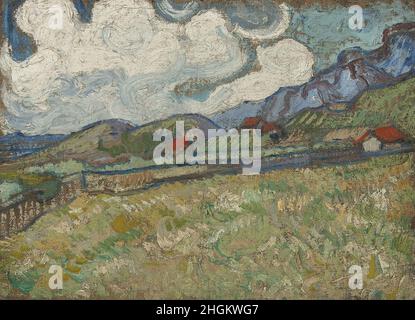 The Wheat Field behind St. Paul's Hospital, St. Rémy (1889 Stock Photo