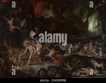 Christ's descent into Limbo - 1597 - oil on rame 26,5 x 35,5 cm - Brueghel Jan il vecchio Stock Photo