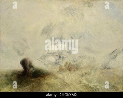 Whalers - 1845c. - Oil on canvas 91,8 x 122,6 cm - Turner Joseph Mallord William Stock Photo