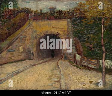 Roadway with Underpass - 1887 - oil on cartone 32,7 x 41 cm - Van Gogh Vincent Stock Photo