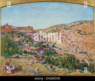 Thomas Seddon - Jerusalem and the Valley of Jehoshaphat from the Hill of Evil Counsel Stock Photo