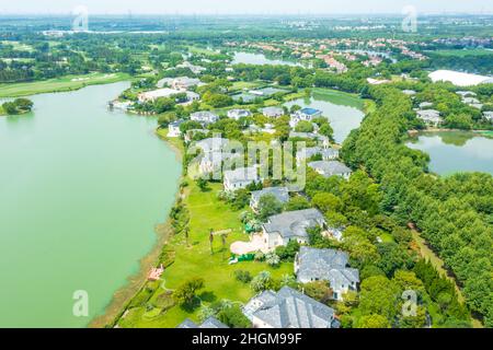 Suburban residential building scene in Shanghai,China. Stock Photo