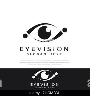 Black letter I Eye Logo Template, symbol, icon, design template Stock Vector