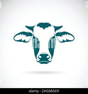 animal cattle livestock cows head milk beef geometric badge vintage ...